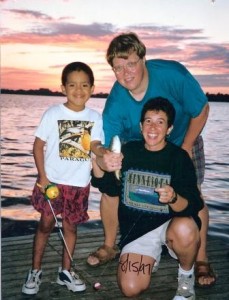 Jaime with fish