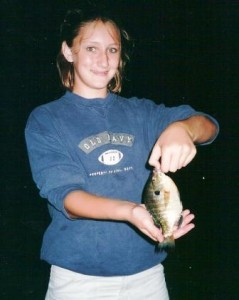 Jamie with sunfish