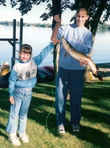 Jessica & Julia with fish