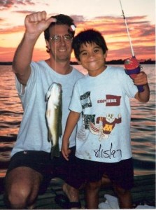 Chris & dad with fish