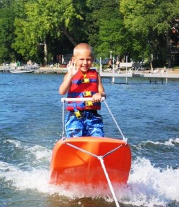 Devin on zip sled-forward