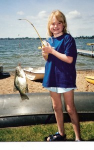 Maddy with a crappie