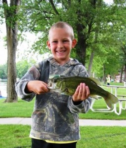 Devin with Largemouth Bass