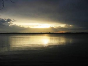 Sunset sky at 8:03