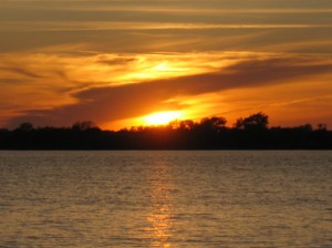 Sunset at 8:59