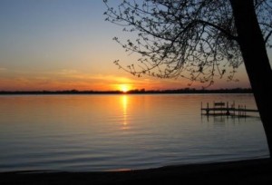Sunset at 8:55