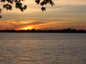 Sunset at 9:04 Dickerson's Resort
