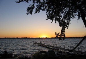 Sunset with dock