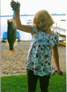 Emma with Largemouth Bass