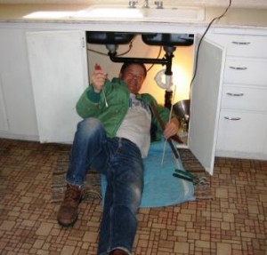 Bob disconnecting #5 sink