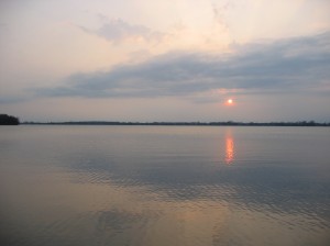 Sunset at Dickerson's Lake Florida Resort