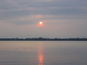 Sunset at Dickerson's Resort near Spicer, MN