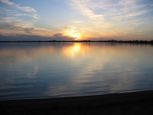 Wednesday night sunset at Dickerson's resort