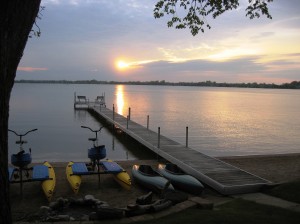 Thursday sunset at Dickerson's Lake Florida Resort
