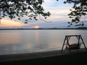 Sunset at Dickerson's Lake Florida Resort