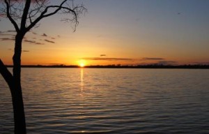 Sunset at Dickerson's Lake Florida Resort near Spicer, Mn