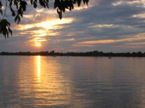 Wednesday night sunset at Dickerson's Resort