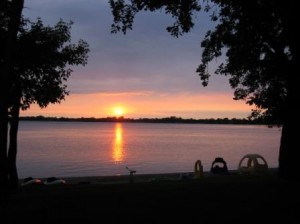 sunset at 9:08