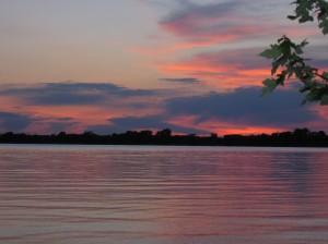 Sunset at Dickerson's Lake Florida Resort