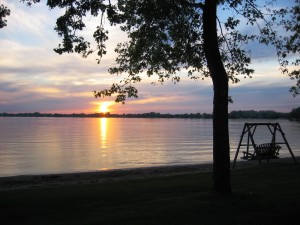 Sunset & Adirondack Swing