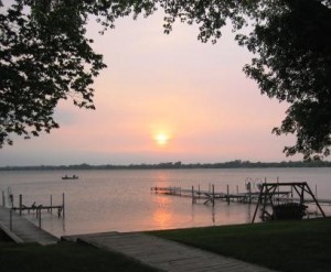 sunset at Lake Florida