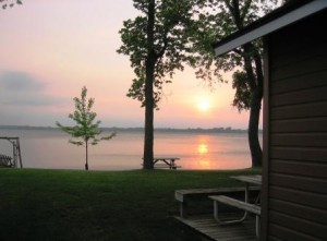 sunset from cabin #3