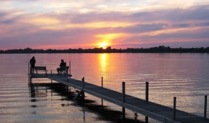 sunset & fishermen