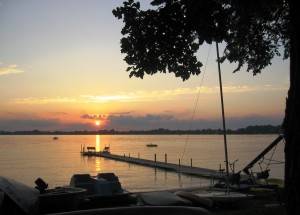 Sunset at Dickerson's Lake Florida Resort near Spicer, MN