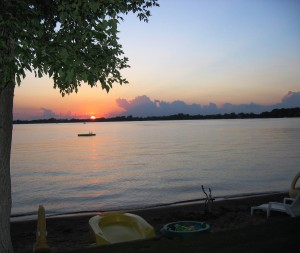 Sunset at Dickerson's Resort July 29th