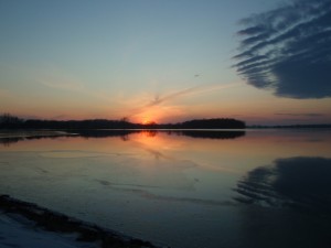 4:46 sunset with clouds
