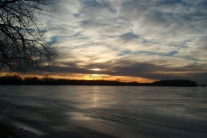 Lake Florida sunset at 4:25