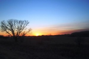 sunset at 4:58