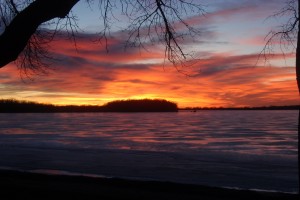 Lake Florida sunset at 5:12