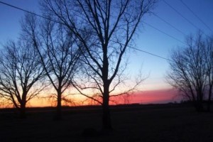 sunset at 5:16