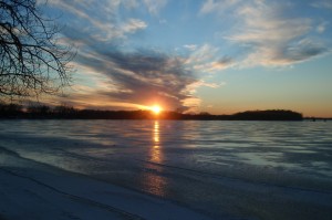 Sunset at Dickerson's Lake Florida Resort