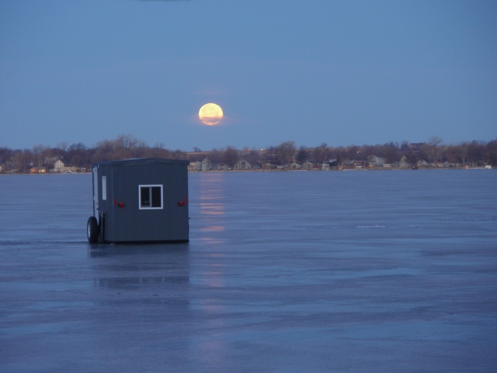 Full moon over Lake Florida