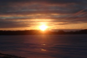 Lake Florida sunset at 4:45