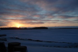 sunset at 4:50