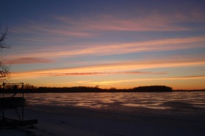 Sunset at LAke Florida Jan. 2, 12