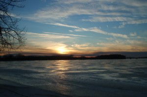 sunset at Lake Florida