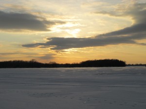 Sunset from the beach