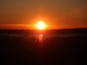Lake Florida sunset at 5:34