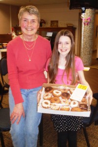 Connie, Megan and the donuts
