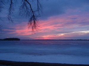 pink & blue sunset