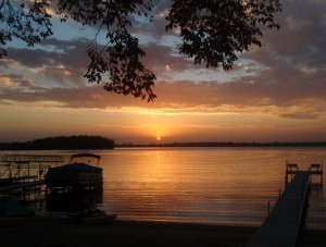sunset at Lake Florida