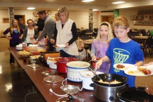 food at the potluck