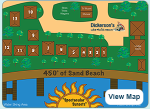 Dickerson's Resort Cottages Map