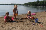 girls on beach