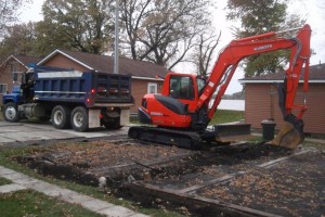 digging footings