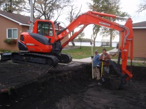 Footings dug